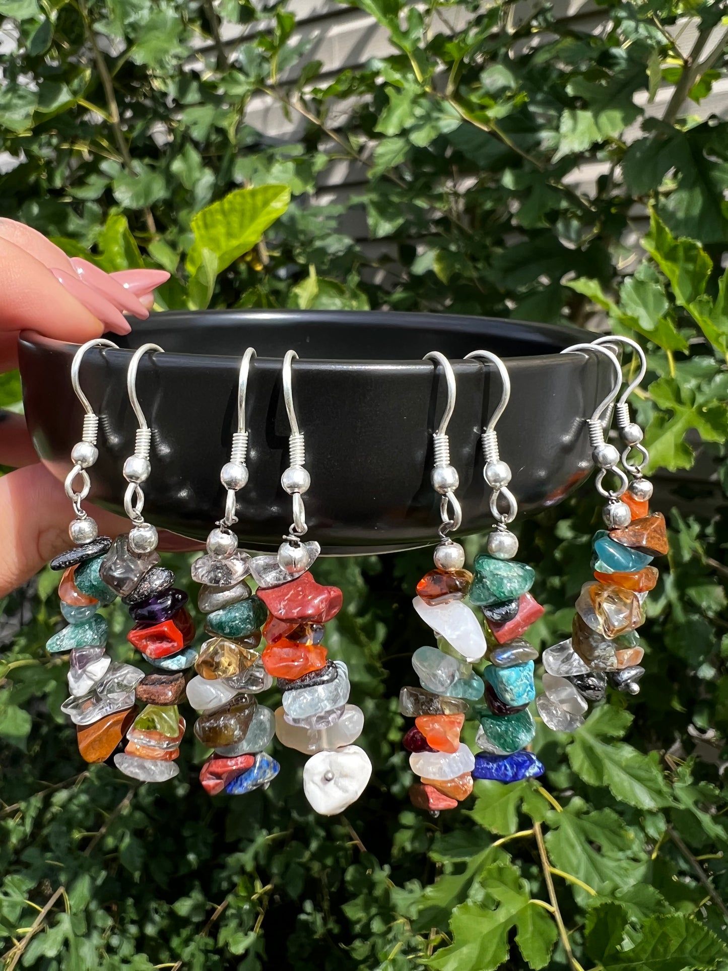 Crystal Chip Earrings