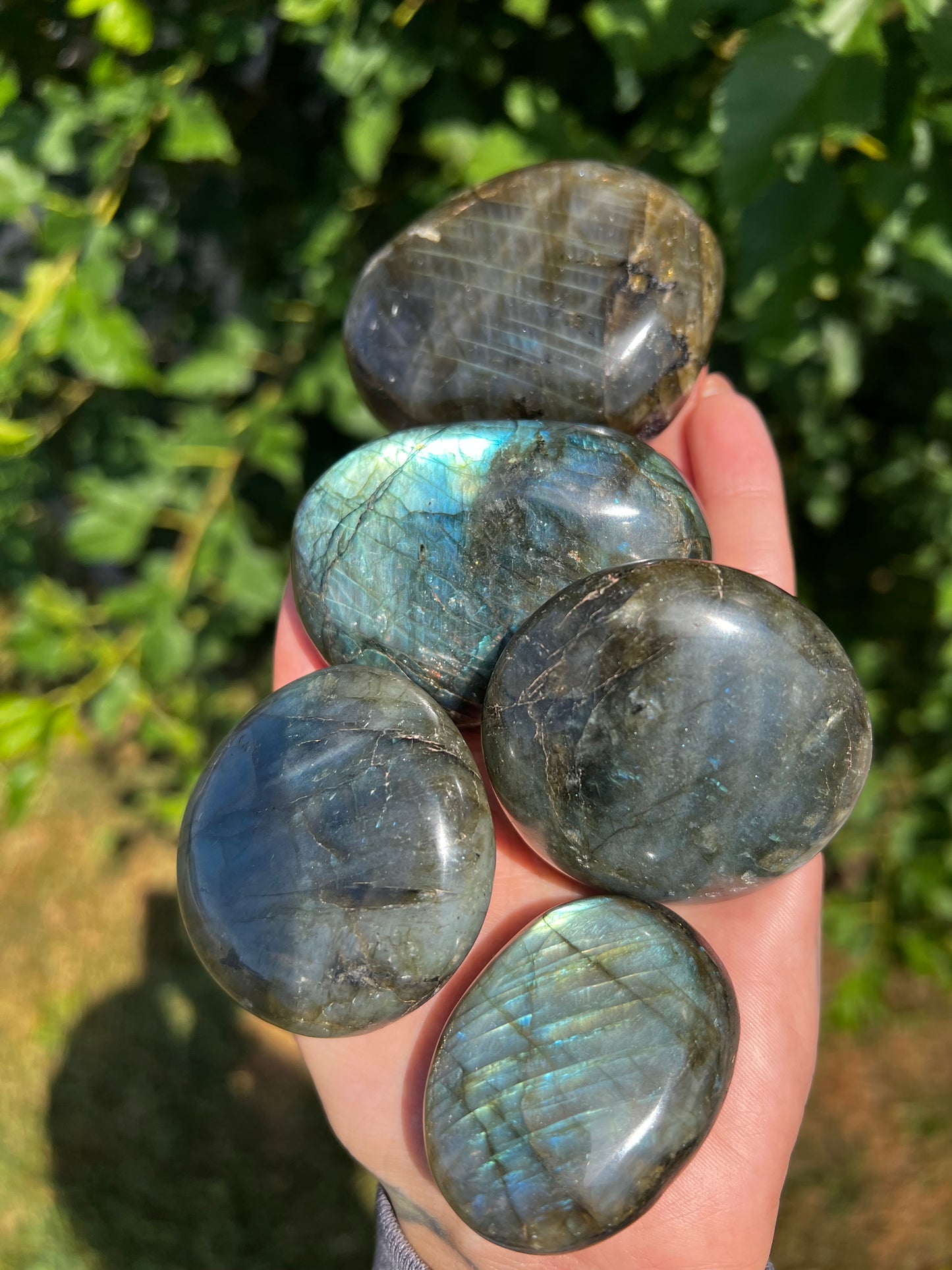 Labradorite Palm Stone