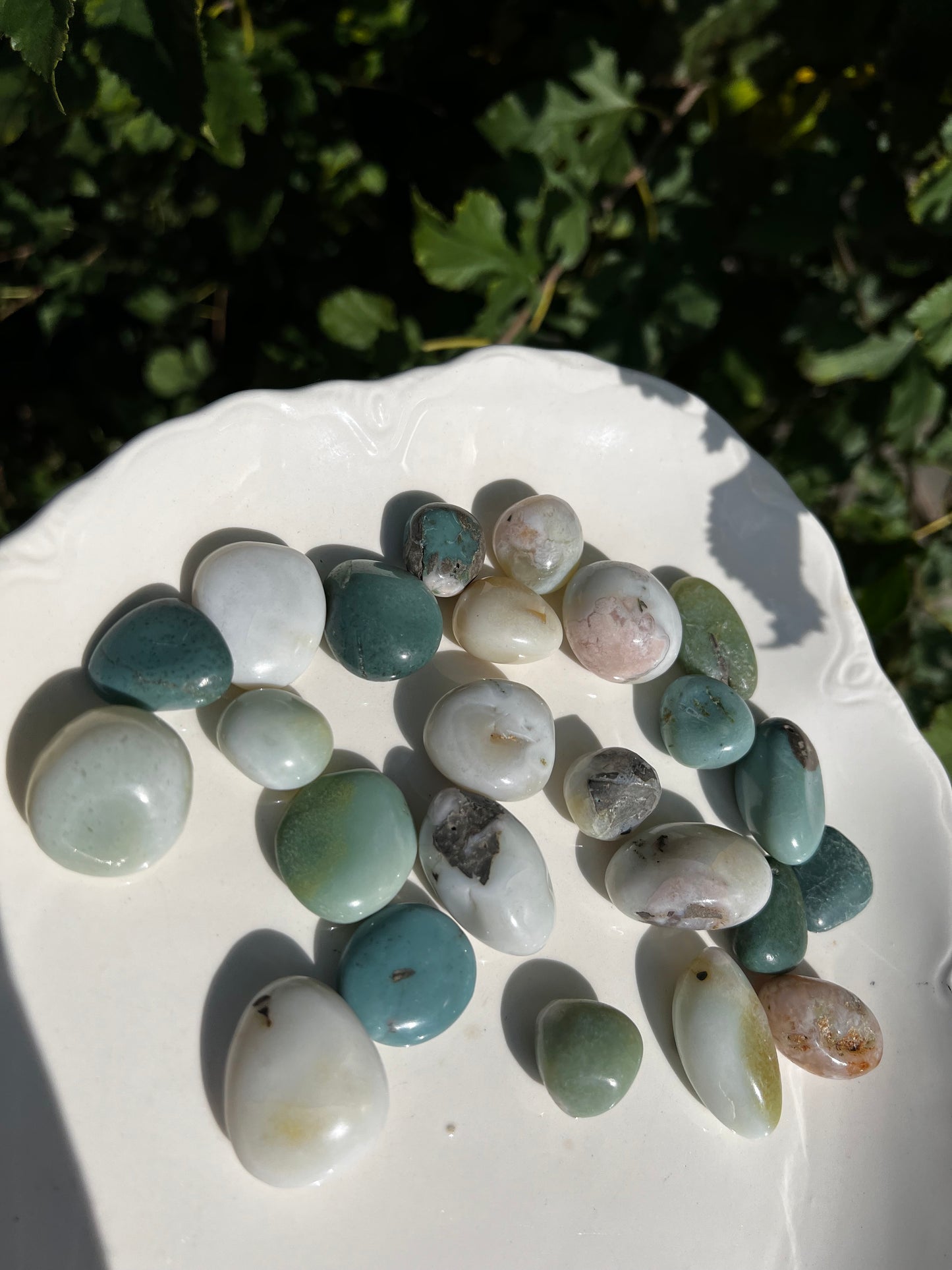 Green Flower Agate