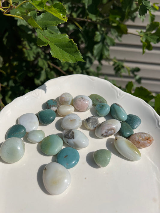 Green Flower Agate